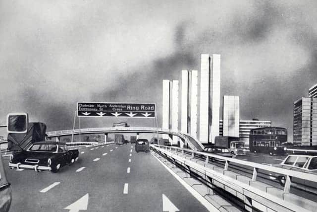 Sketch showing the Inner Ring Road at Anderston. Picture: Contributed.