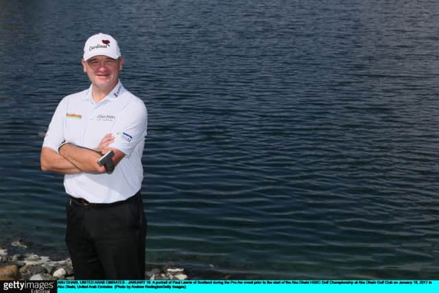 Scotland's Paul Lawrie during the Pro Am event prior to the start of the Abu Dhabi HSBC Golf Championship at Abu Dhabi Golf Club. Picture: Andrew Redington/Getty Images