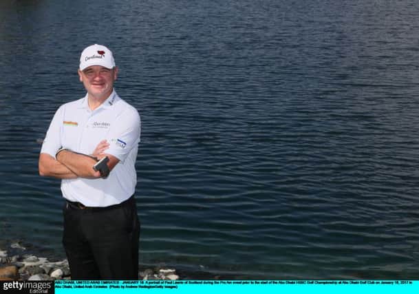 Scotland's Paul Lawrie during the Pro Am event prior to the start of the Abu Dhabi HSBC Golf Championship at Abu Dhabi Golf Club. Picture: Andrew Redington/Getty Images
