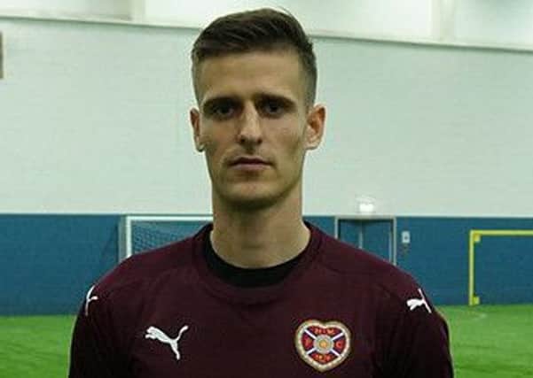 Hearts new boy Andraz Struna. Picture: Hearts FC