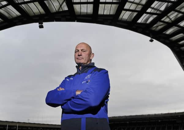 Scotland head coach Vern Cotter at BT Murrayfield yesterday. Picture: Neil Hanna Photography