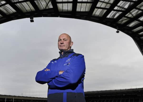 Scotland head coach Vern Cotter at BT Murrayfield yesterday. Picture:  Neil Hanna Photography