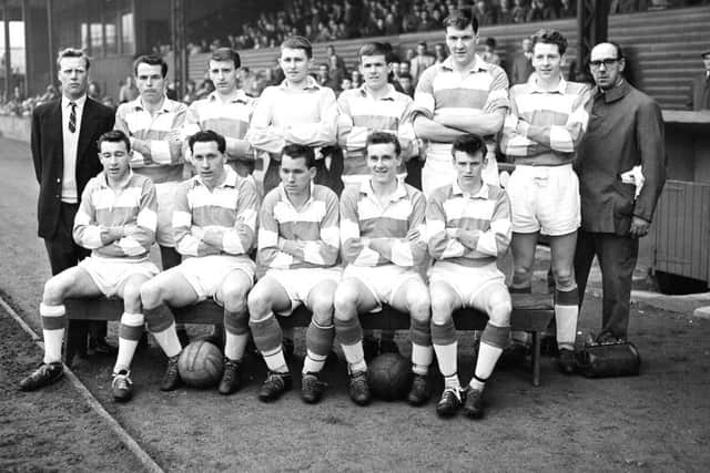 Pat Stanton, back row fourth from right, lines up for Bonnyrigg Rose in the 1960s.