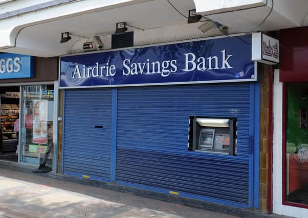 Airdrie Savings Bank. Picture: Alan Watson