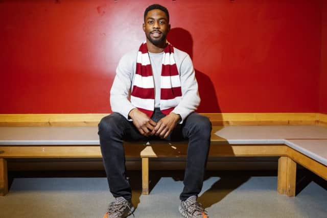 New Hearts signing Lennard Sowah hopes to be capped by Ghana. Picture: Roddy Scott/SNS Group