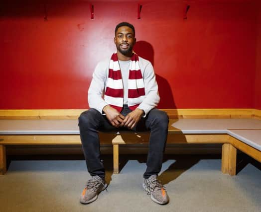 New Hearts signing Lennard Sowah hopes to be capped by Ghana. Picture: Roddy Scott/SNS Group