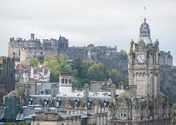Photographer Ian Georgeson, 07921 567360 Edinburgh castle Scotsman hotel