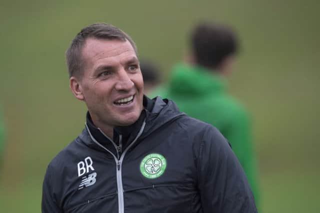 Brendan Rodgers has warm words for Albion Rovers assistant and former Celt Billy Stark, who will face him today in the Scottish Cup. Picture: Craig Foy/SNS Group