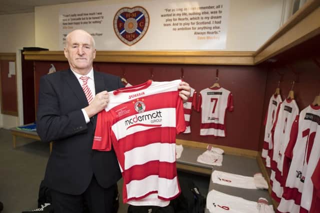 Bonnyrigg Rose chairman Charlie Kirkwood on the big day. Picture: SNS