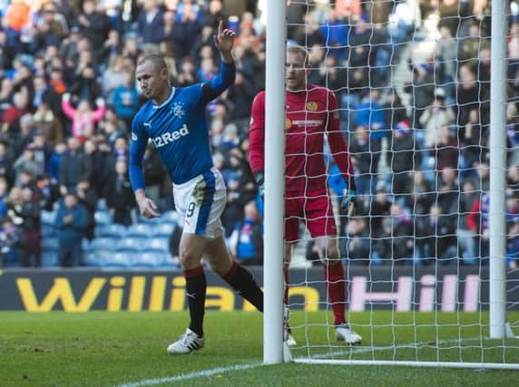Kenny Miller was the hero at Ibrox with a brace. Picture: SNS/Craig Williamson