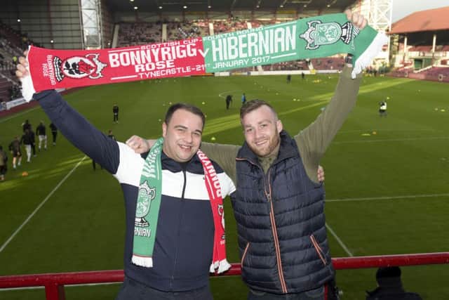 Atmosphere was positive before kick-off. Picture SNS/Alan Harvey