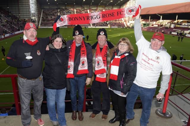 Rose fans in the ground. Picture: SNS/Alan Harvey
