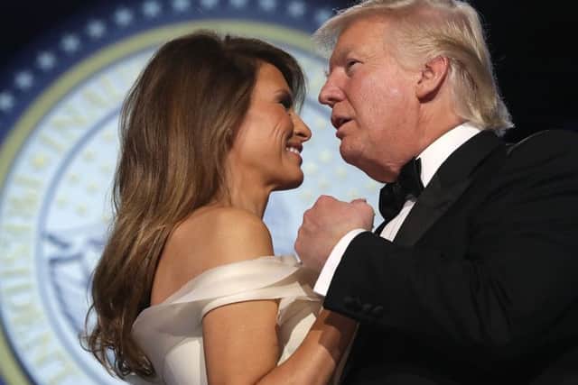 U.S. President Donald Trump and first lady Melania Trump dance during the Freedom Ball Picture: Chip Somodevilla/Getty Images