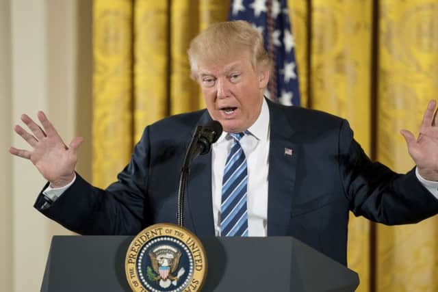 Donald Trump's victory in the race for the White House knocked earnings at Paddy Power Betfair. Picture: Andrew Harnik/AP