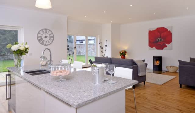 The open plan kitchen and family room at 3, Smeaton Grove