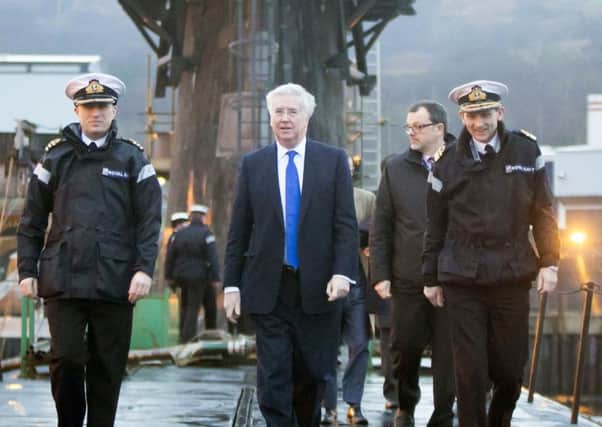 Defence secretary Michael Fallon has refused to address questions over Trident's failed test. Picture: Danny Lawson