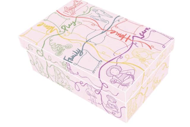 Scottish Government undated handout photo of Ruth Hamilton's shortlisted design for Scotland's baby box which have been unveiled today. Picture: Scottish Government/PA Wire