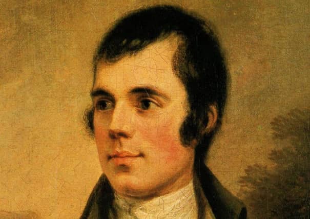 Robert Burns. Picture: Contributed