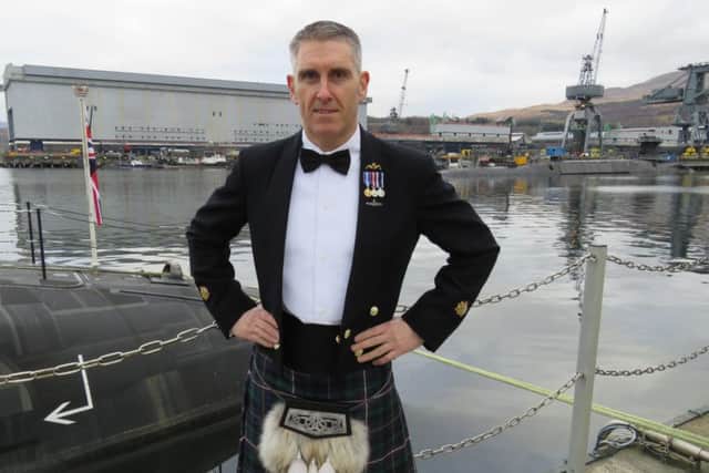 Submarine Warrant officer Stephen Thomson