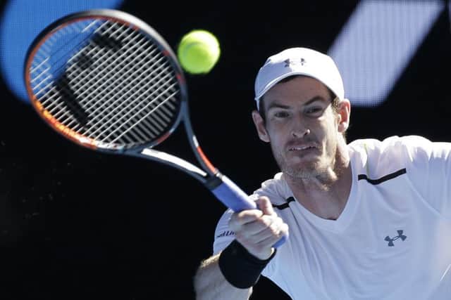 Andy Murray in action during his fourth-round defeat by Germany's Mischa Zverev at the Australian Open. Picture: Aaron Favila/AP