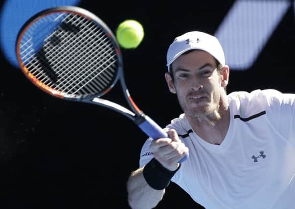 Andy Murray in action during his fourth-round defeat by Germany's Mischa Zverev at the Australian Open. Picture: Aaron Favila/AP