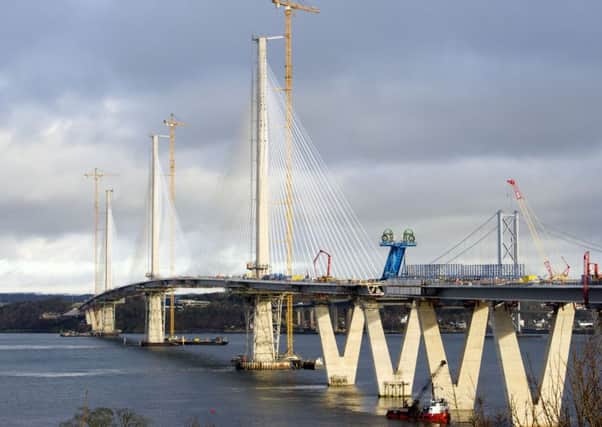 The last piece of the Queensferry Crossing is to be placed.
  Picture: Ian Rutherford