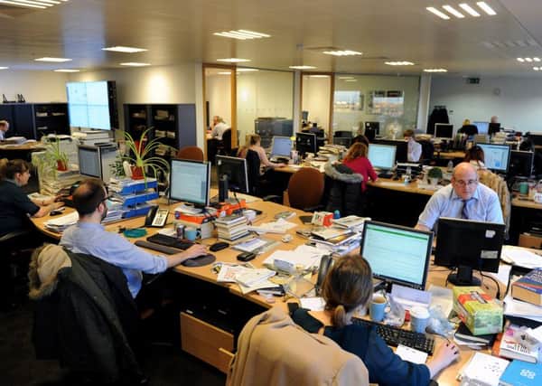 The newsroom today at Orchard Brae House.
