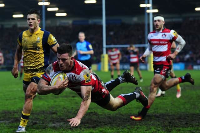 Cherry-picking: Matt Scott hopes his scoring prowess since joining Gloucester. Pictures: Getty Images