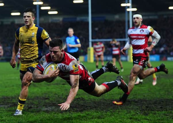 Cherry-picking: Matt Scott hopes his scoring prowess since joining Gloucester. Pictures: Getty Images
