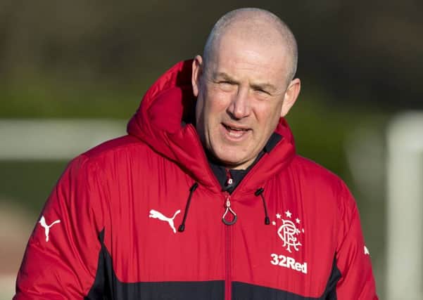 Rangers manager Mark Warburton takes training ahead of this weekend's clash with Motherwell. Picture: SNS