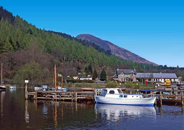 The village of Balmaha lies on the south east corner of Loch Lomond and is a popular tourist destination on the journey up the eastern side of the loch.
