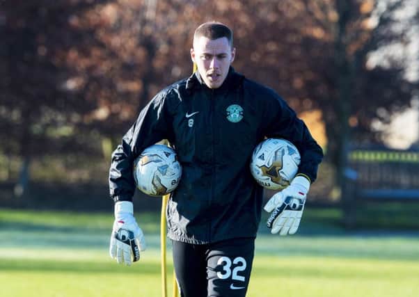 Scott Gallacher will spend the rest of the season at Hibs.