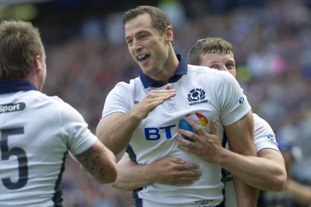 Scotland have benefitted from the three-year rule, with the likes of Tim Visser (pictured) featuring for the national team. Picture: Ian Rutherford