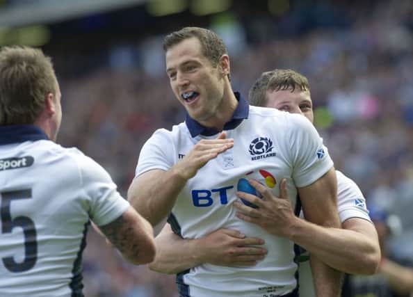 Scotland have benefitted from the three-year rule, with the likes of Tim Visser (pictured) featuring for the national team. Picture: Ian Rutherford