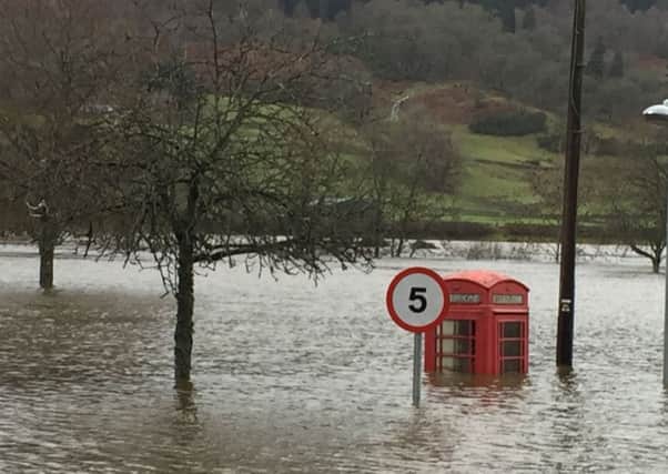 Flooding after Storm Frank wreaked havoc. Picture: PA