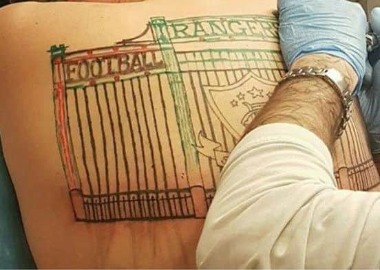 The original picture which was mocked by fans. Picture: Facebook