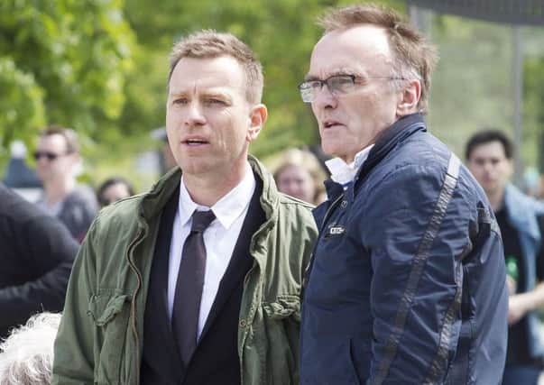 Ewan McGregor and director Danny Boyle reunited on the set of T2 Trainspotting. Picture: SWNS