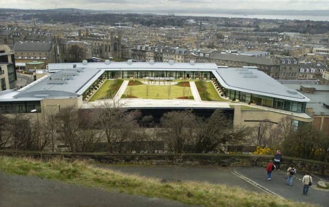 A view of the roof of The Glasshouse in Edinburgh