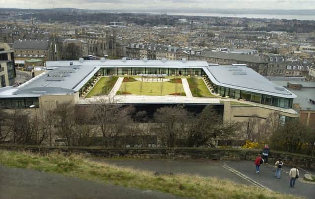 A view of the roof of The Glasshouse in Edinburgh