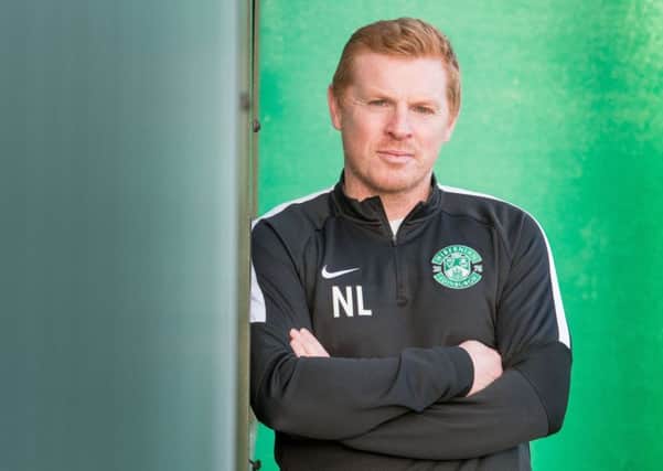Hibernian manager Neil Lennon at the club's East Mains training centre. Picture: Ian Georgeson