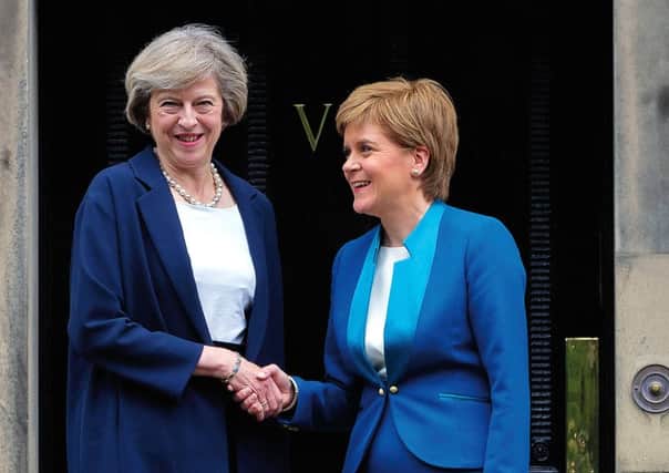 May and Sturgeon are due to meet tomorrow. Picture: Steven Scott Taylor