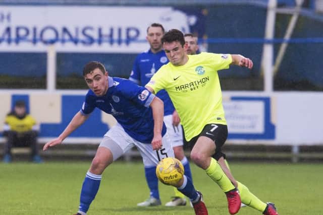 John McGinn netted the only goal in Hibs' success at Queen of the South. Picture: SNS/Craig Foy
