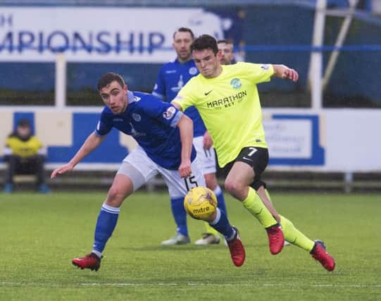 John McGinn netted the only goal in Hibs' success at Queen of the South. Picture: SNS/Craig Foy