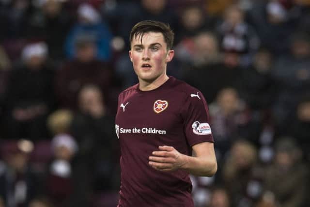 Hearts' John Souttar has suffered a suspected ruptured Achilles tendon. Picture: SNS.