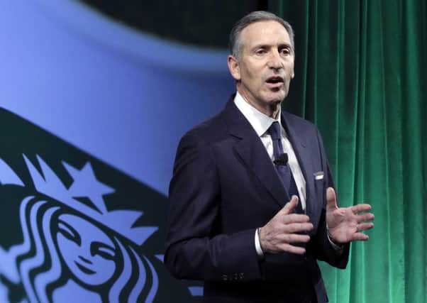 Starbucks chairman Howard Schultz. Picture: AP Photo/Richard Drew