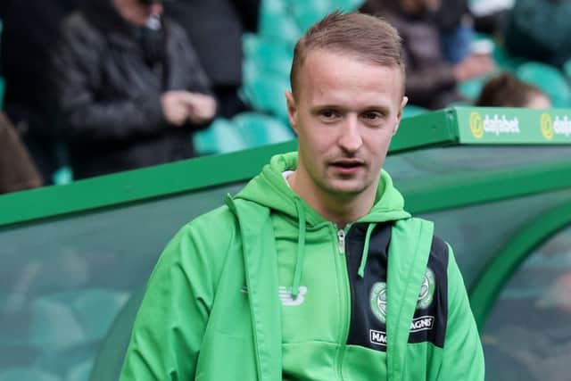 Leigh Griffiths missed Sunday's win over Hearts due to a calf strain. Picture: SNS