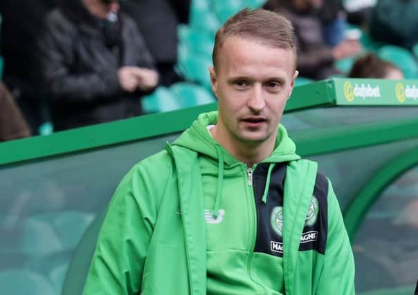 Leigh Griffiths missed Sunday's win over Hearts due to a calf strain. Picture: SNS