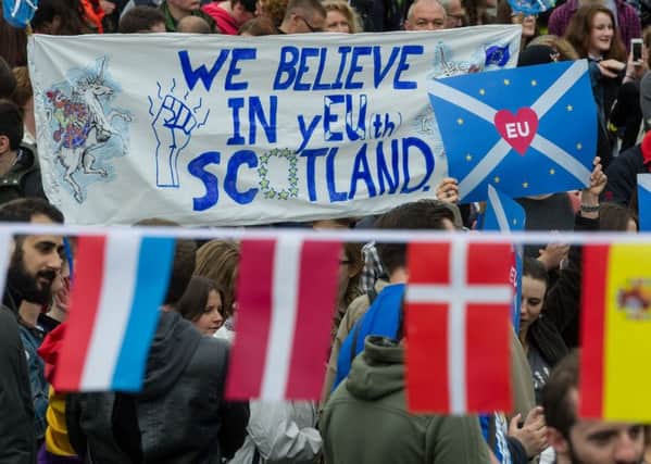 The debate over Scotland's place in Europe rages on (Picture: Steven Taylor)