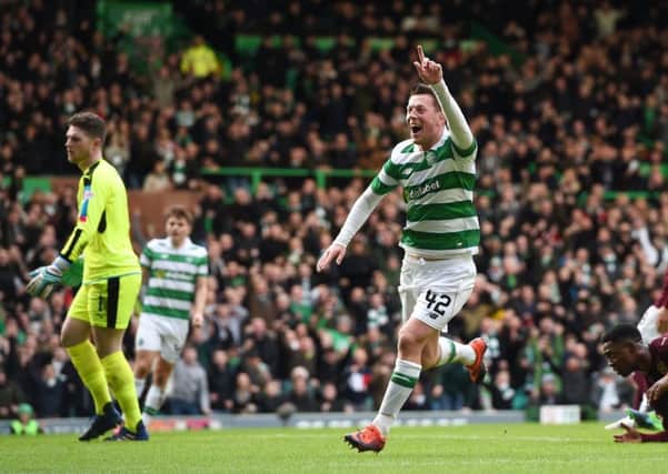 Celtic's Callum McGregor opened the scoring in the 4-0 win over Hearts on Sunday. Picture: Craig Williamson/SNS