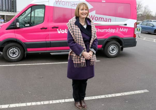 Harriet Harman launches Labour's Woman to Woman election campaign bus  in 2015 Picture: Chris Radburn/PA Wire